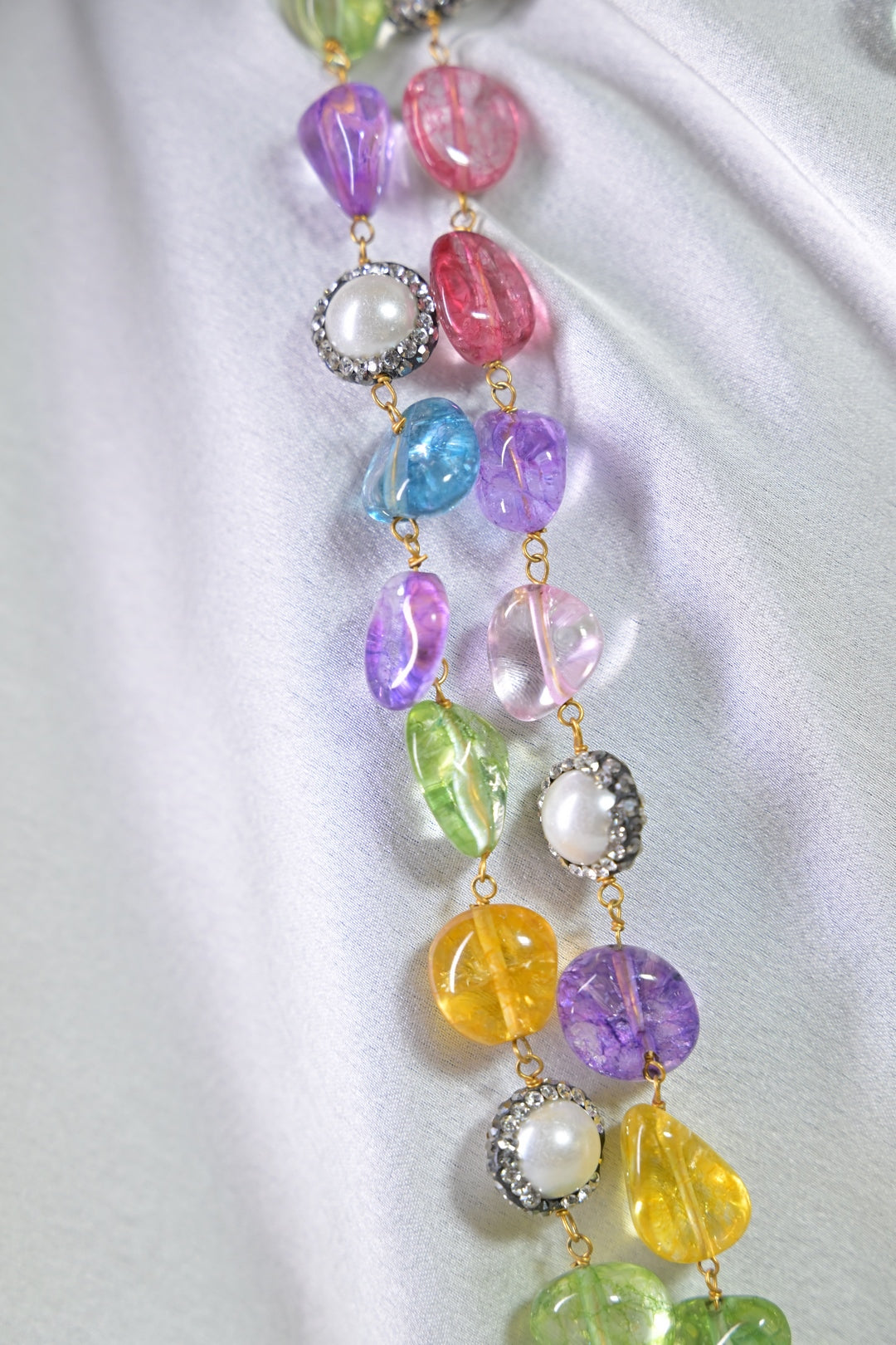 Rajasthani Fusion Multicolored Beaded Necklace