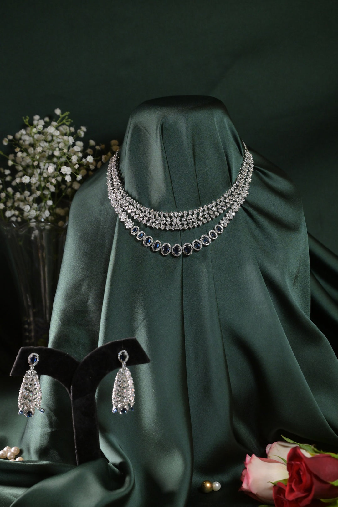 Advika Bohemian Layered Cocktail Diamond Necklace