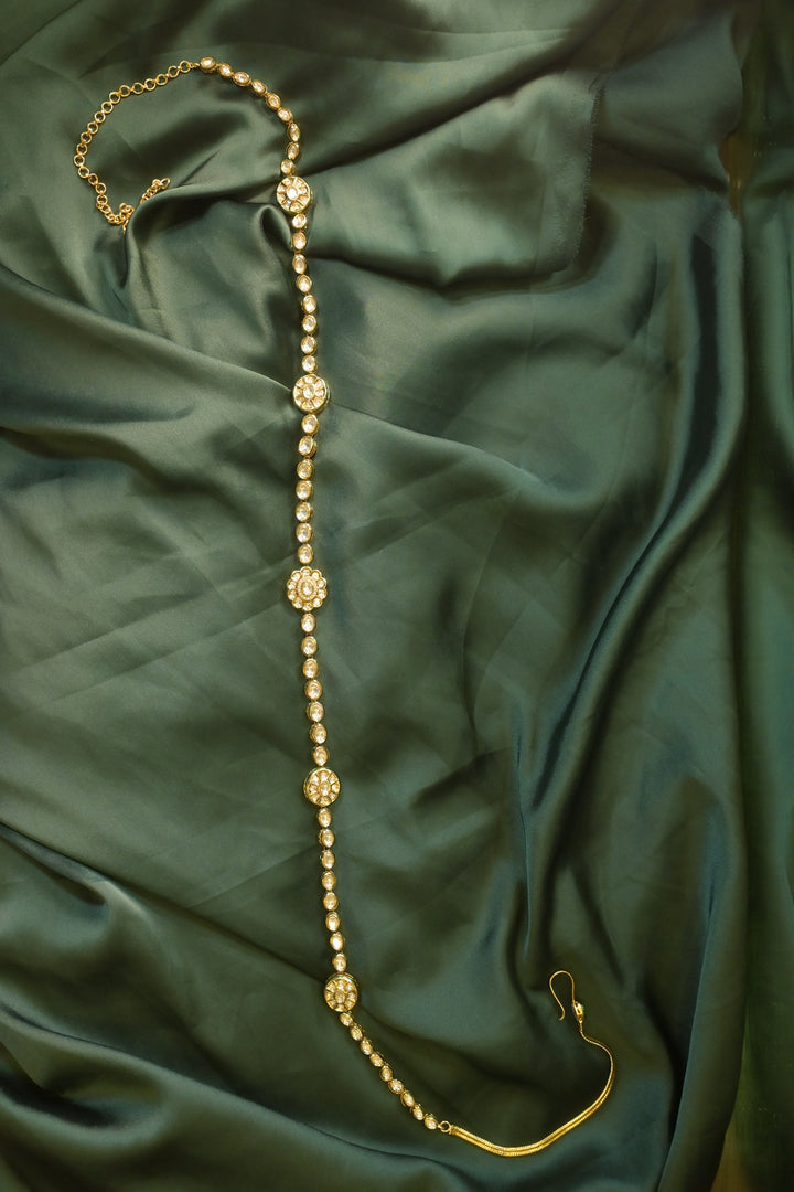 Rani Padmini Kundan Emerald Bridal Kamarbandh