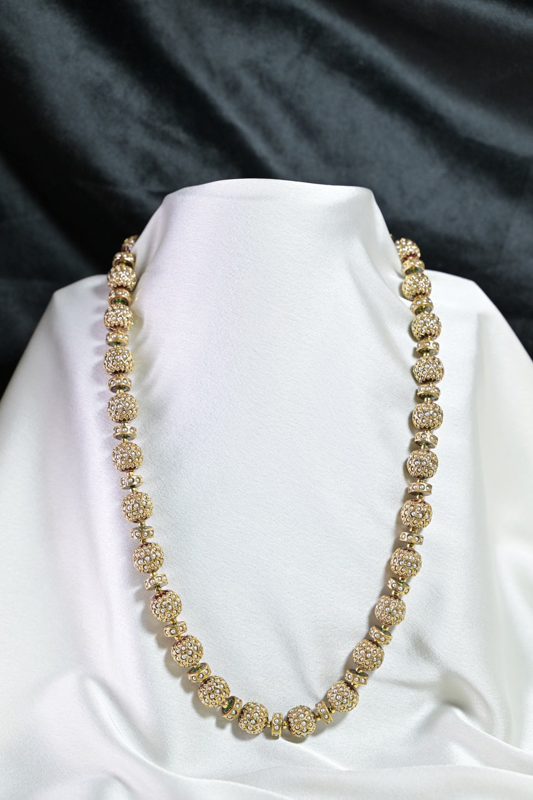 Desert Luxe Golden Handcrafted Beaded Necklace
