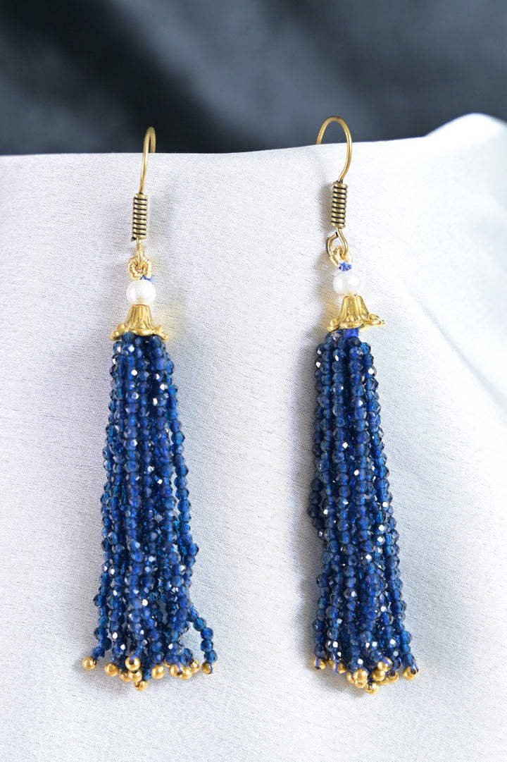 Pearl Oasis Blue Beaded Necklace