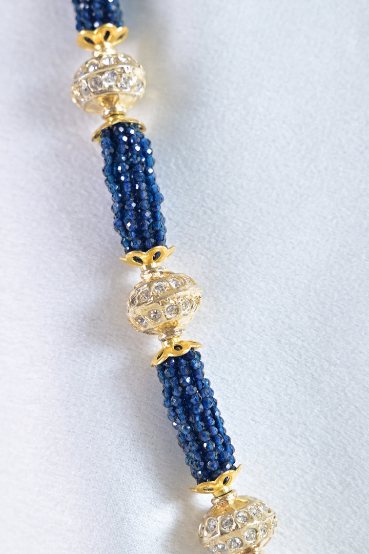 Pearl Oasis Blue Beaded Necklace