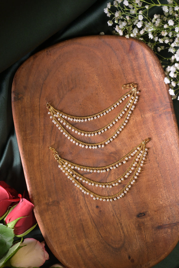 Riwaayat Gemstone Pearl Drop Layered Kaansahara