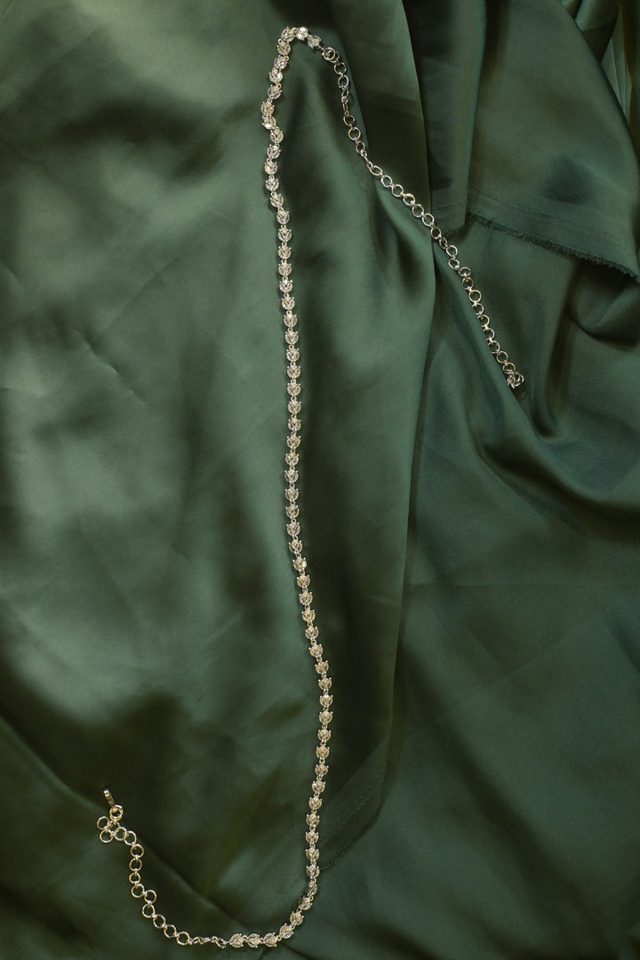 Kaushalya Diamond Flower Cluster Sleek Kamarbandh