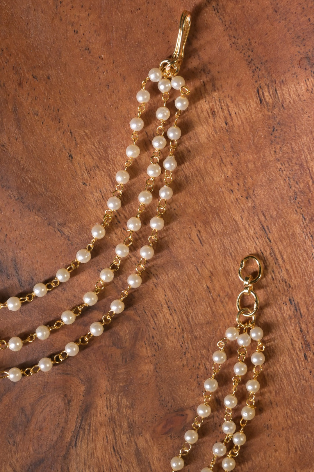 Lakshmi Three Layered Pearl Drop Kaansahara