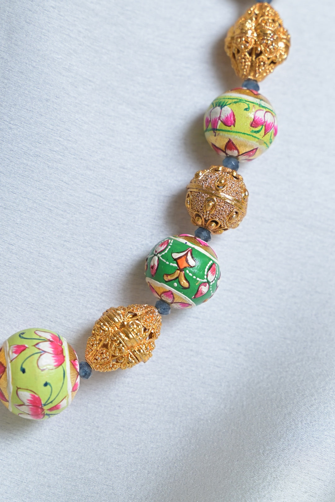 Regal Rajputana Multicolored Beaded Necklace