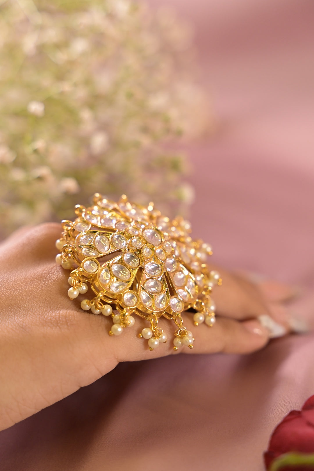 Noor-E-Kundan Adjustable Ring