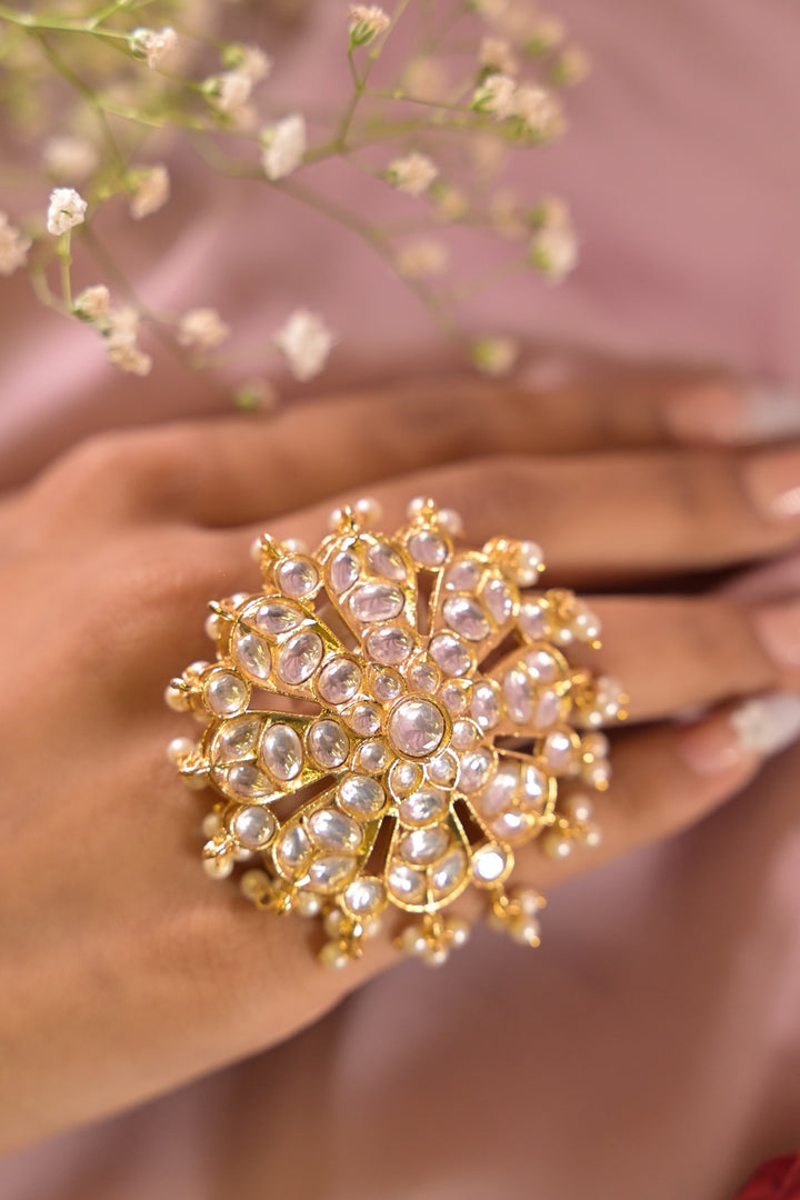 Noor-E-Kundan Adjustable Ring