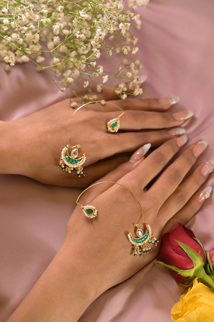 Sindoori Kamal Ear Cuff Earring