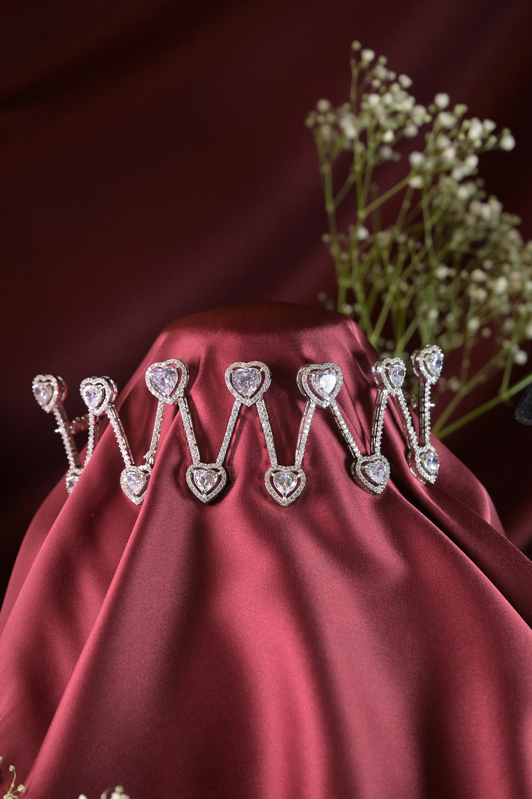 Parisian Heart Romantic Diamond Chokar Necklace