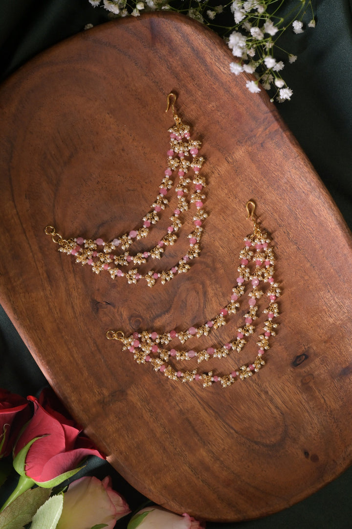 Radharani Gemstone Pearl Layered Drop Kaansahara