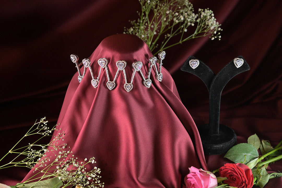 Parisian Heart Romantic Diamond Chokar Necklace