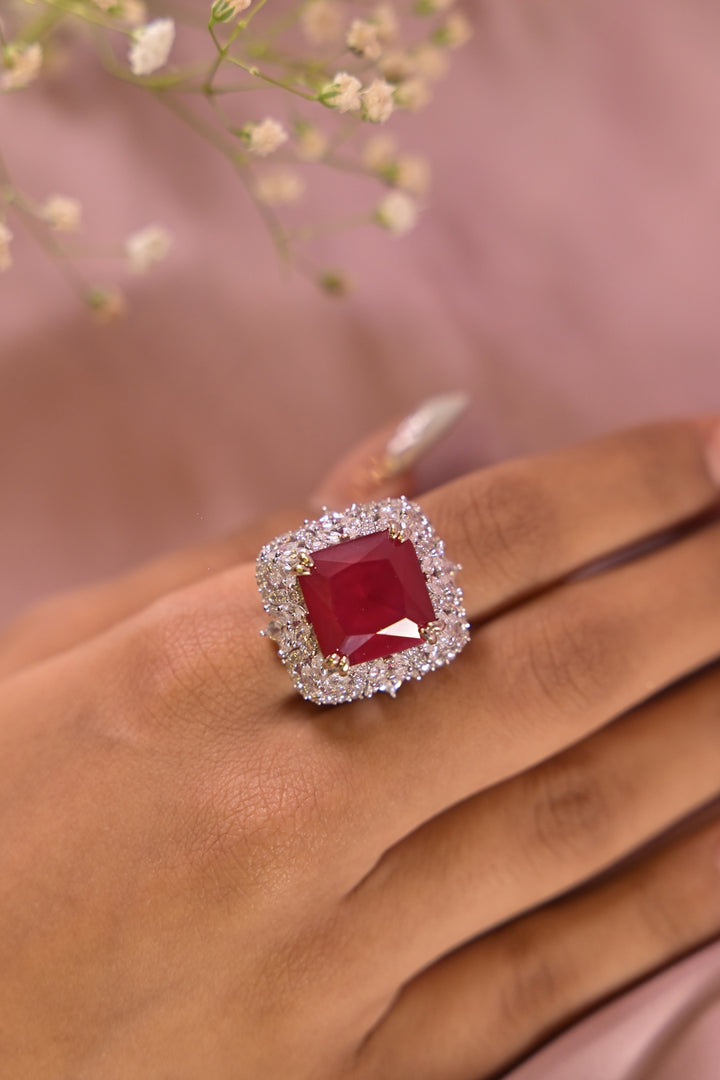 Venice Cocktail Gemstone Adjustable Ring