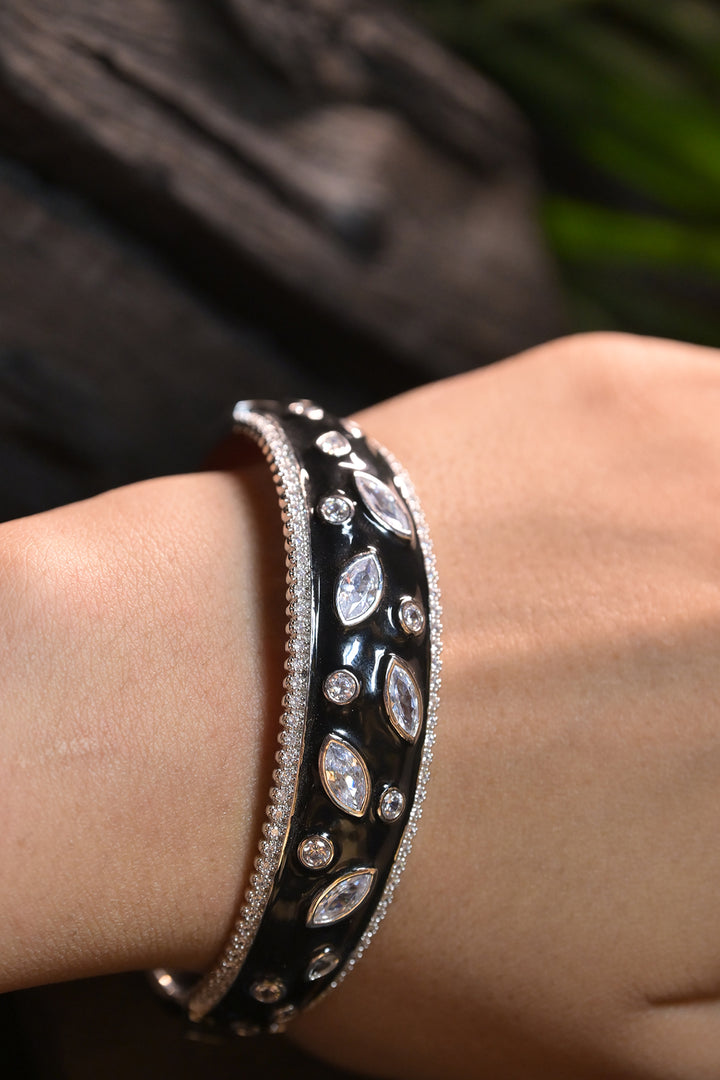 Sapphire Gemstone CZ Diamond Bracelet