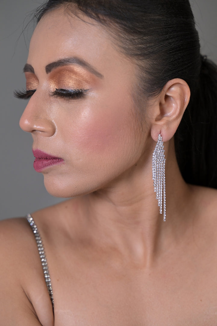 Prism Diamond Club Tassel Earrings