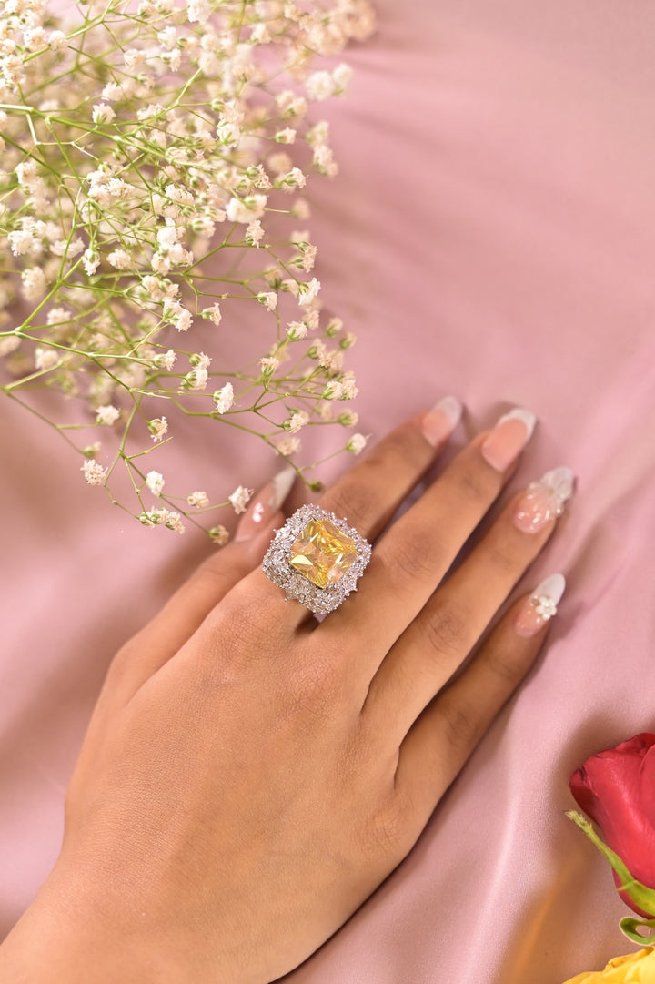 Venice Cocktail Gemstone Adjustable Ring