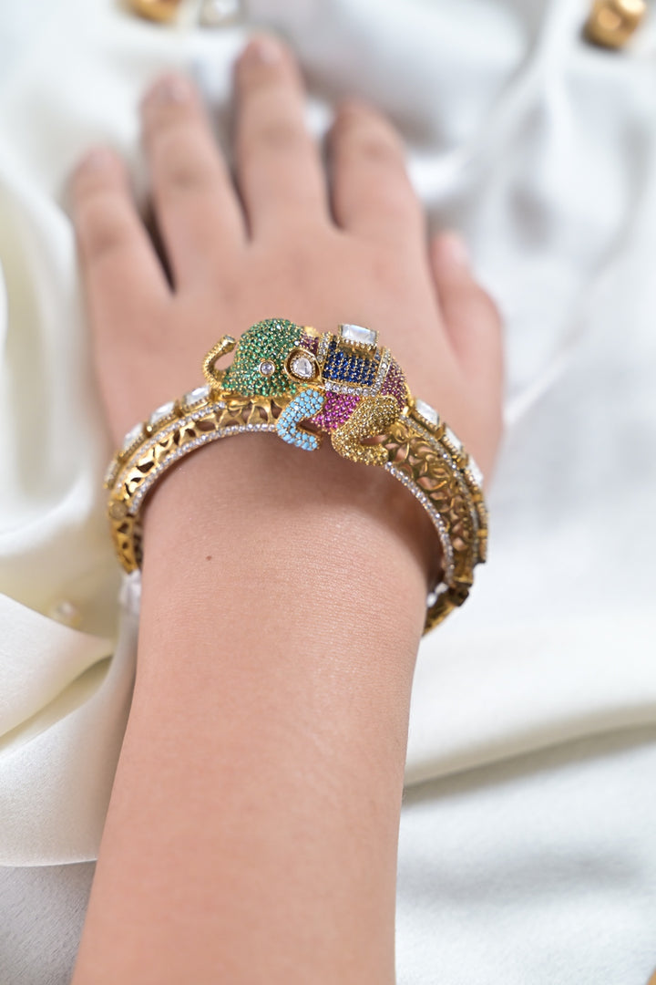 Gajah Rajasthani Pancheli Mehndi Bracelet