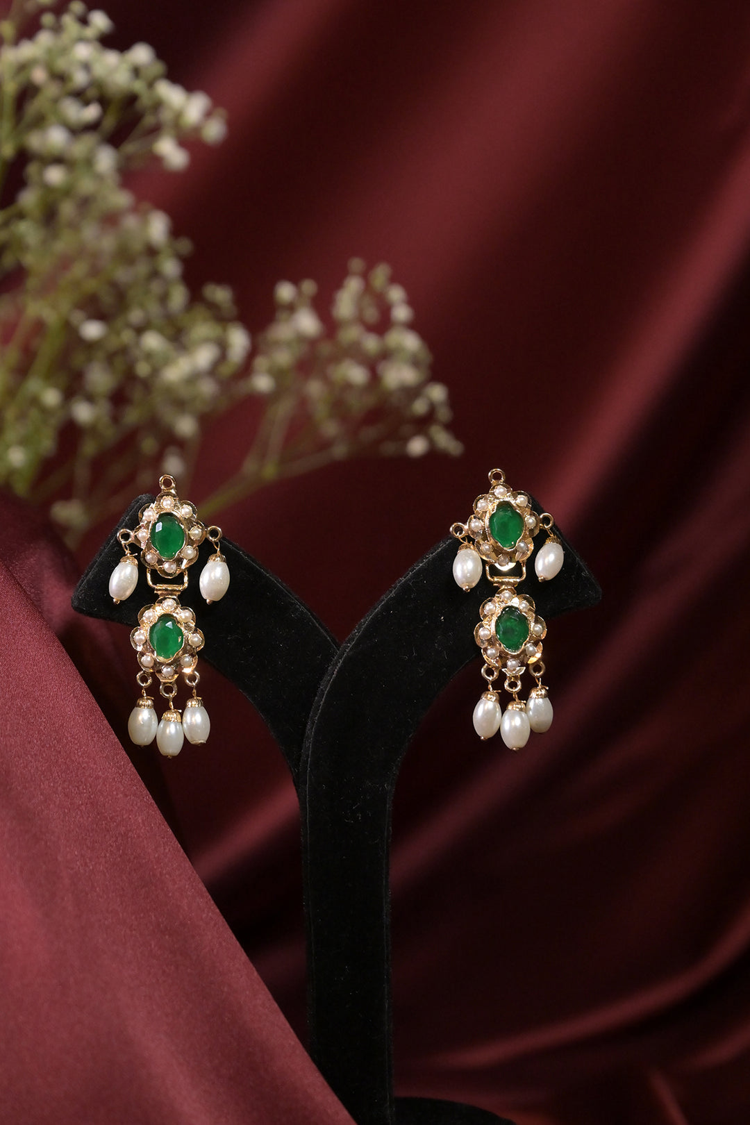 Vinita Jadau Awadhi Chokar Pearl Drop Necklace