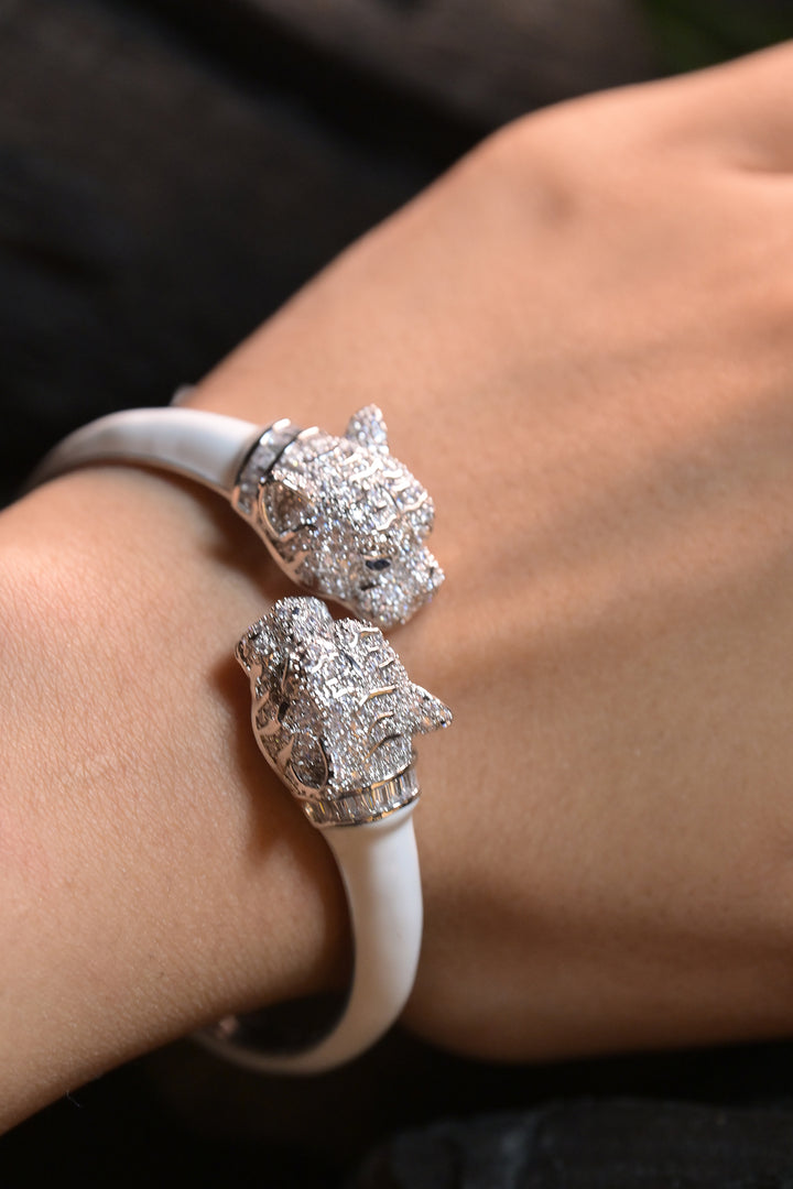 Regal Lion CZ Diamond Party Bracelet