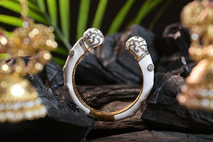 Saturn Open CZ Diamond Party Bracelet