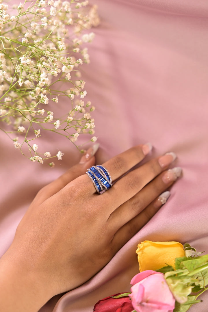 Alma Three Tier Band Ring