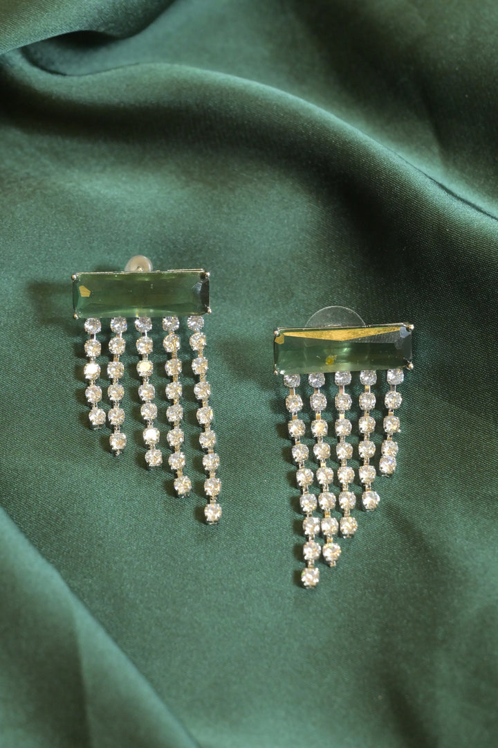 Seina Diamond Tassel Earrings