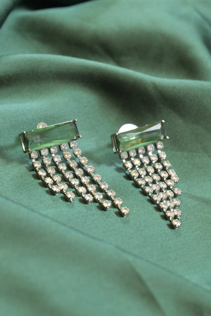 Seina Diamond Tassel Earrings