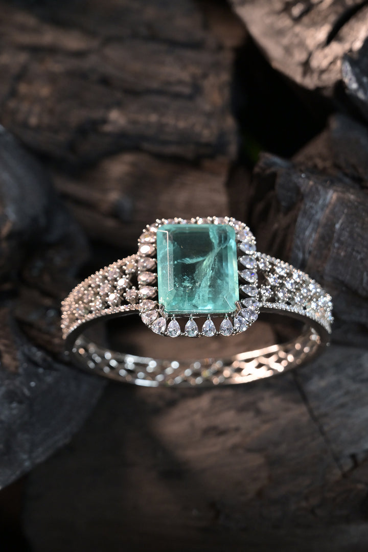 Tides Gemstone CZ Diamond Square Bracelet