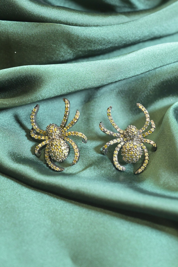 Bronze Spider Studs Earrings