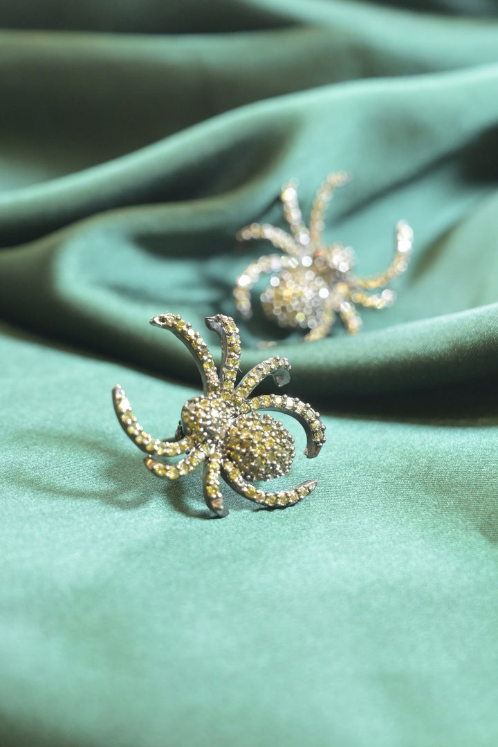 Bronze Spider Studs Earrings