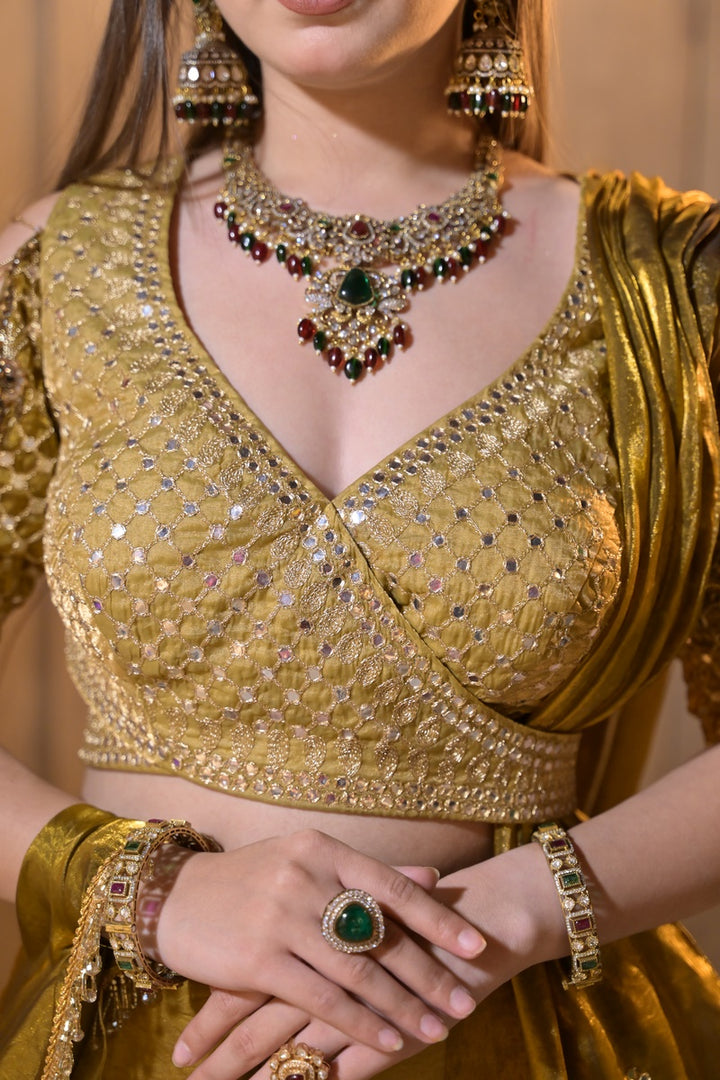 RajRani Temple Multicolored Bridal Necklace