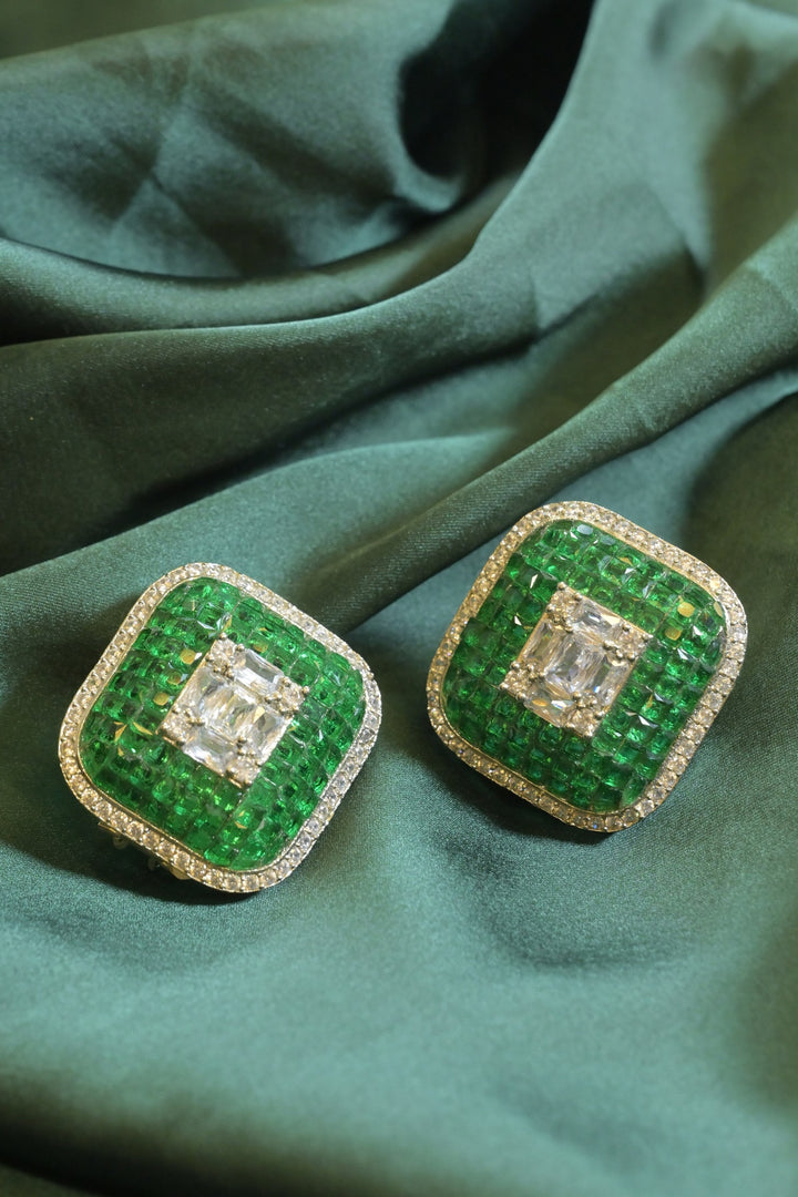 Walter Huggie Stone Studs Earrings