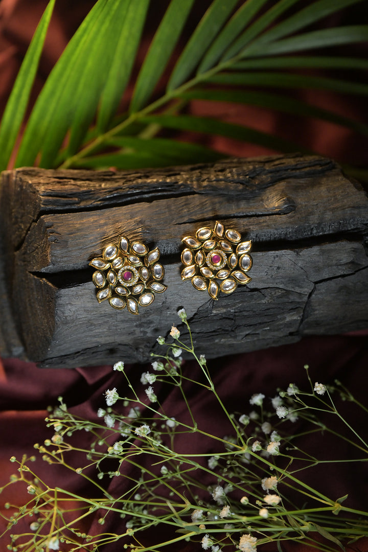 Madana Kundan Chakra Earrings
