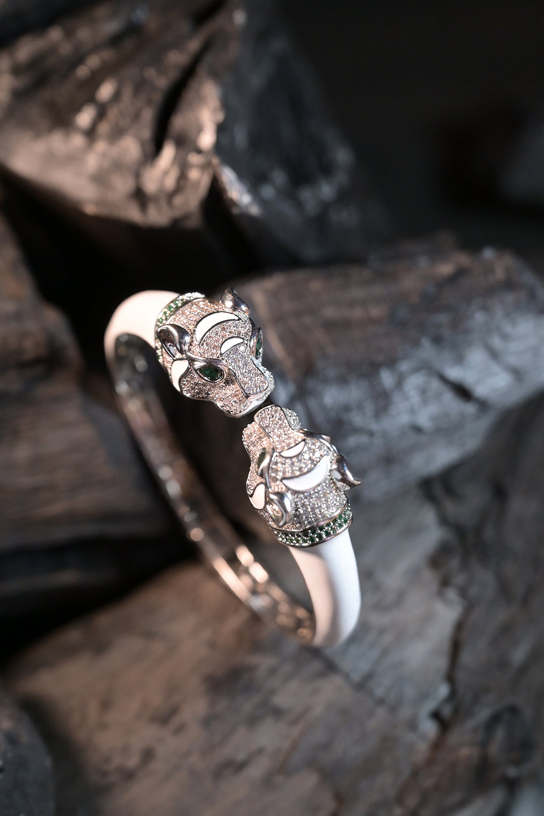 Lunar White Openable Lion Bracelet