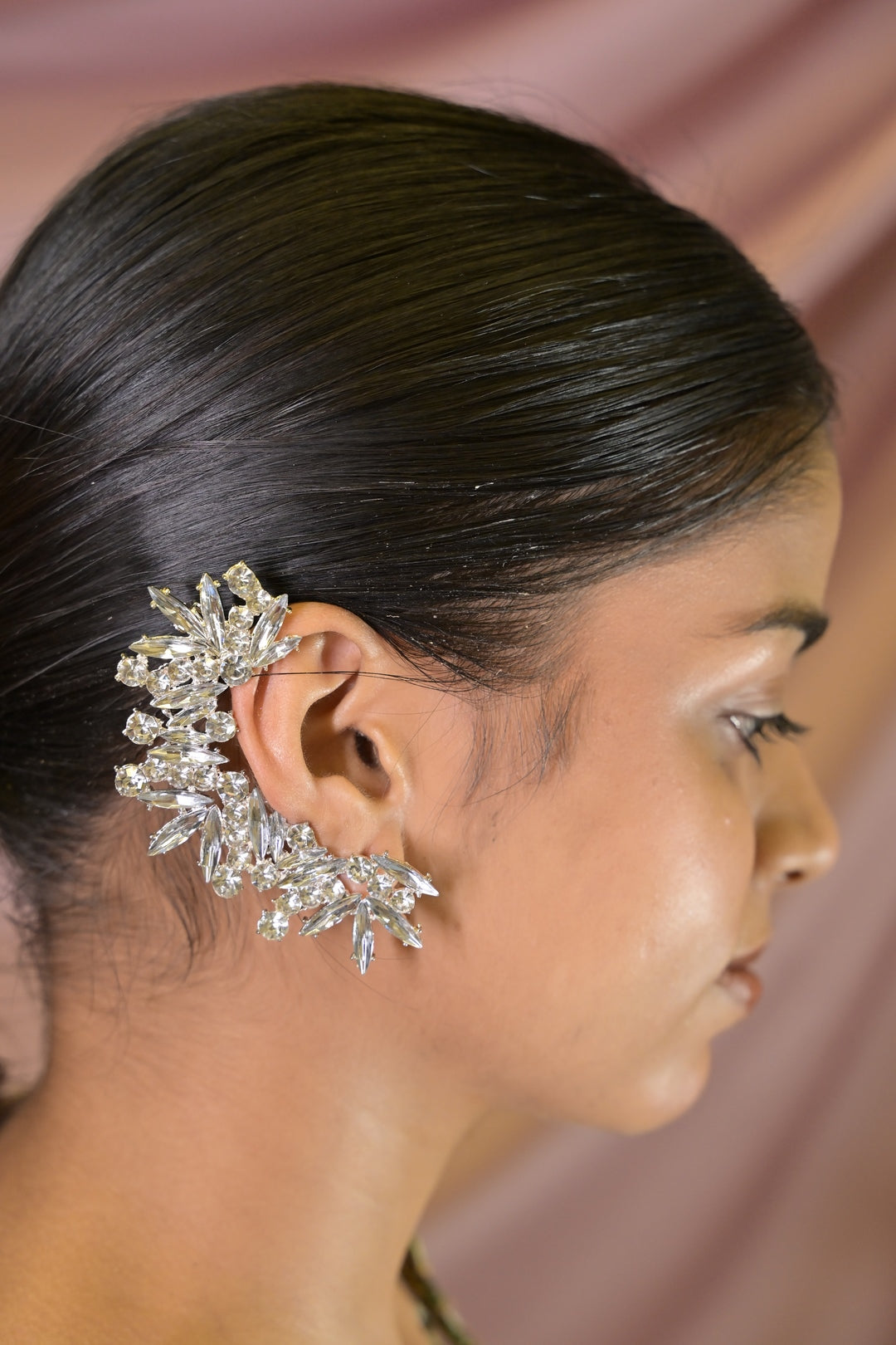 Crystal Bloom Cocktail EarCuff