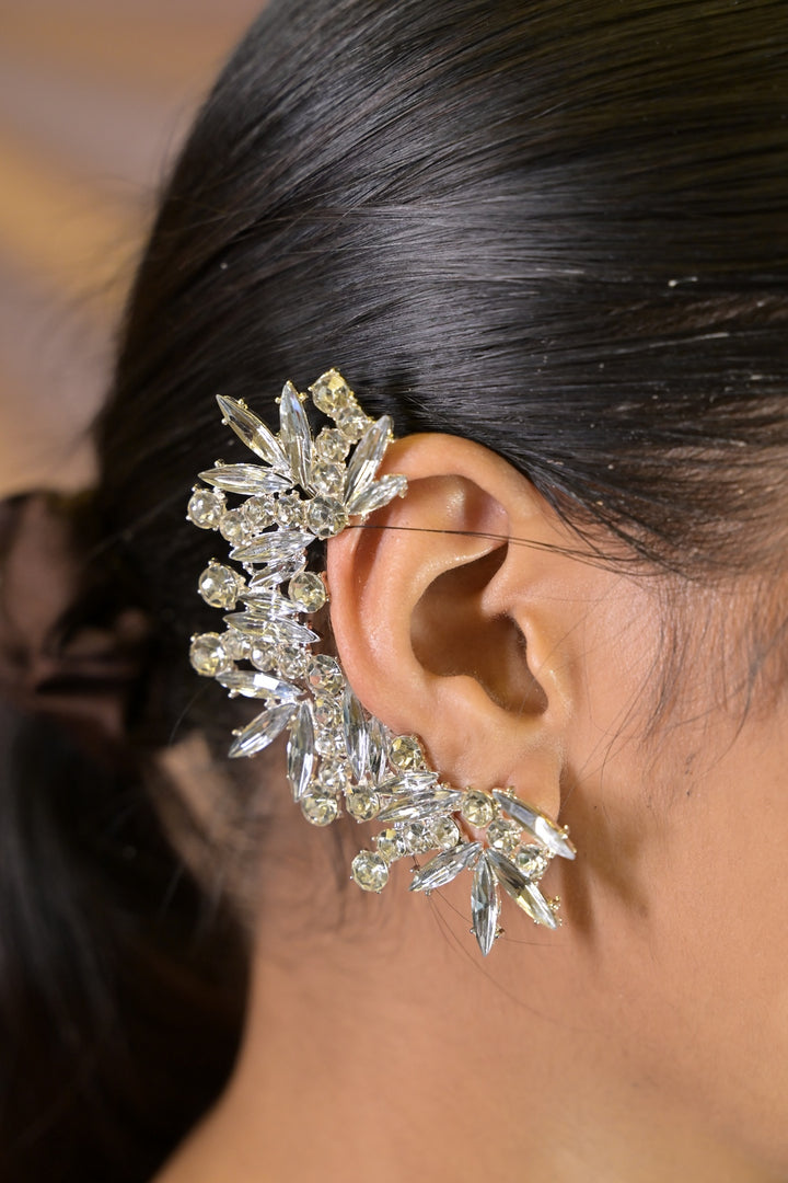 Crystal Bloom Cocktail EarCuff