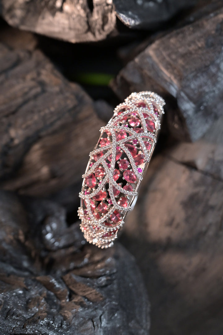 Mithila CZ Diamond Gemstone Cocktail Bracelet