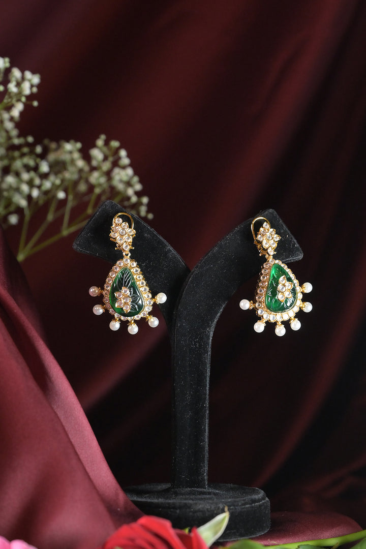 Galaxy Glamour Polki Drop String Necklace