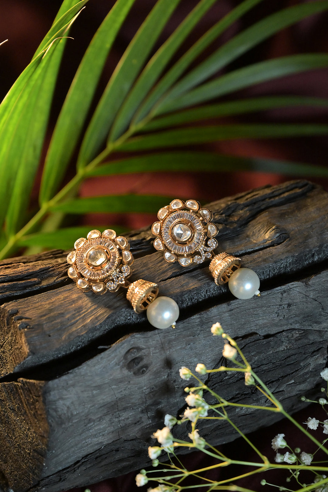 Lalita Polki Pearldrop Earrings