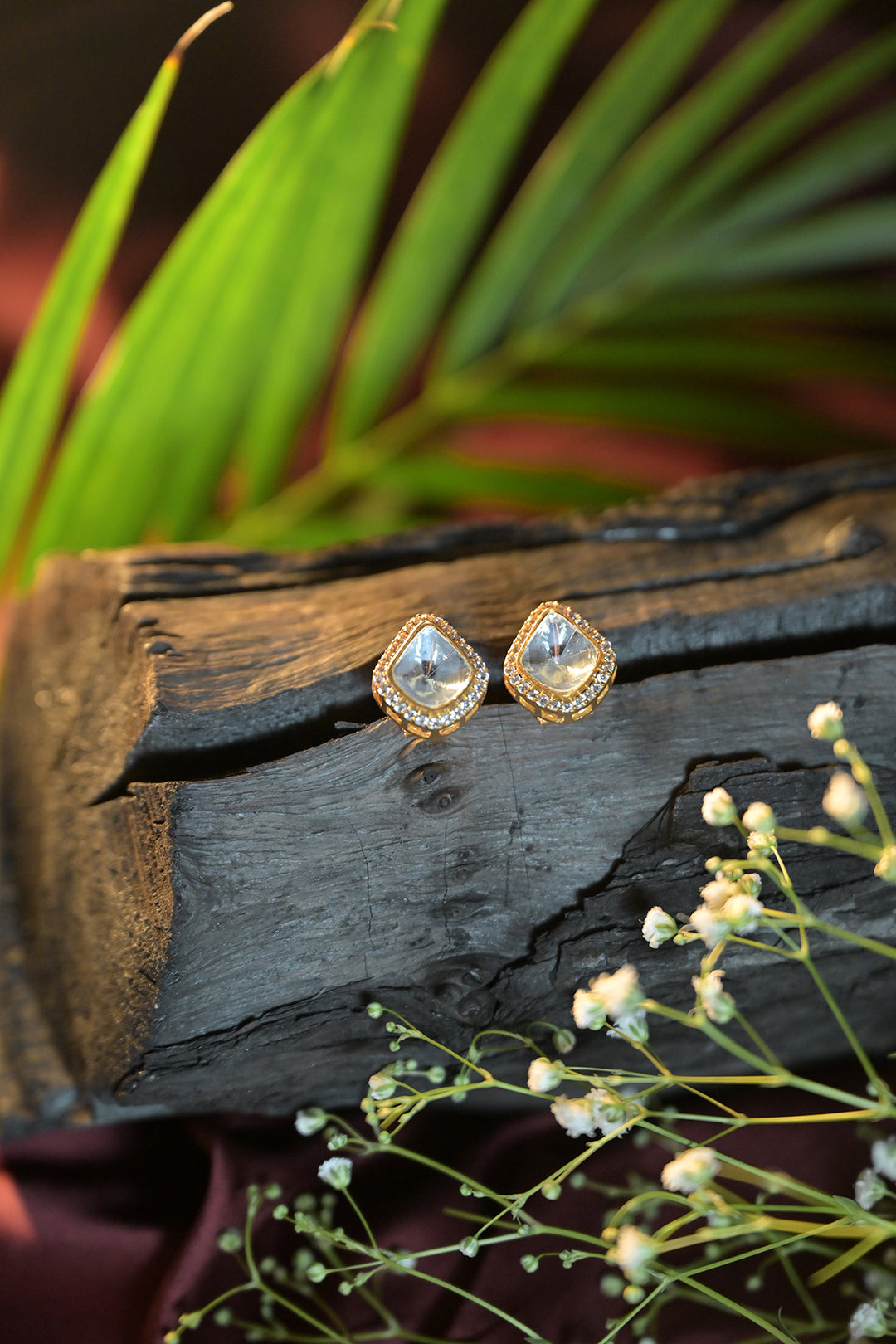 Niya Polki Stud Earrings