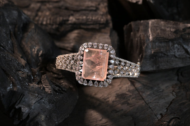 Tides Gemstone CZ Diamond Square Bracelet