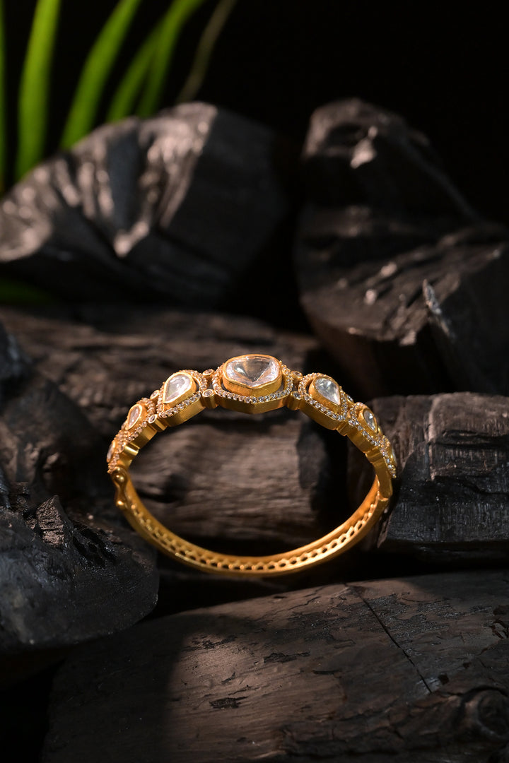 Sakshi Polki Gold Openable Bracelet