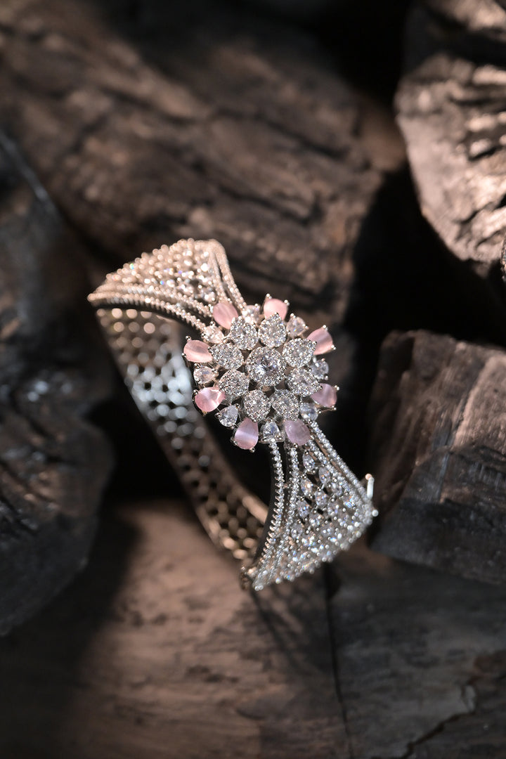 Berry CZ Diamond Red Bow Bracelet