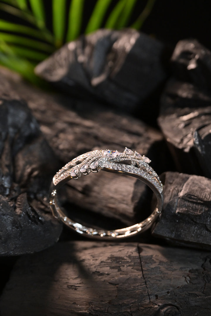 Ivory CZ Diamond Gemstone Bracelet