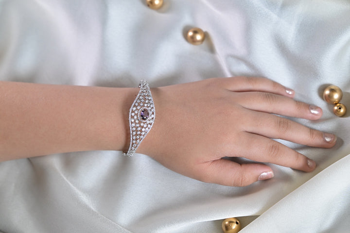 Heli Glamour Gemstone AD Cocktail Bracelet