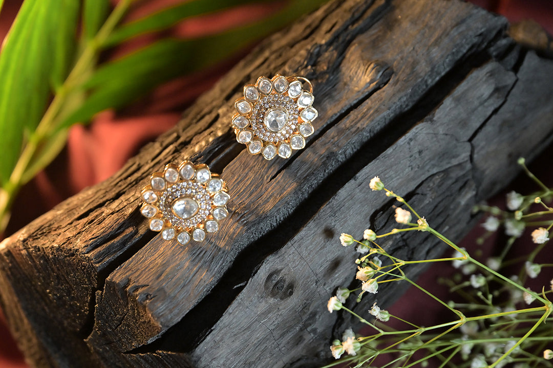 Devi Kundan Stud Earrings
