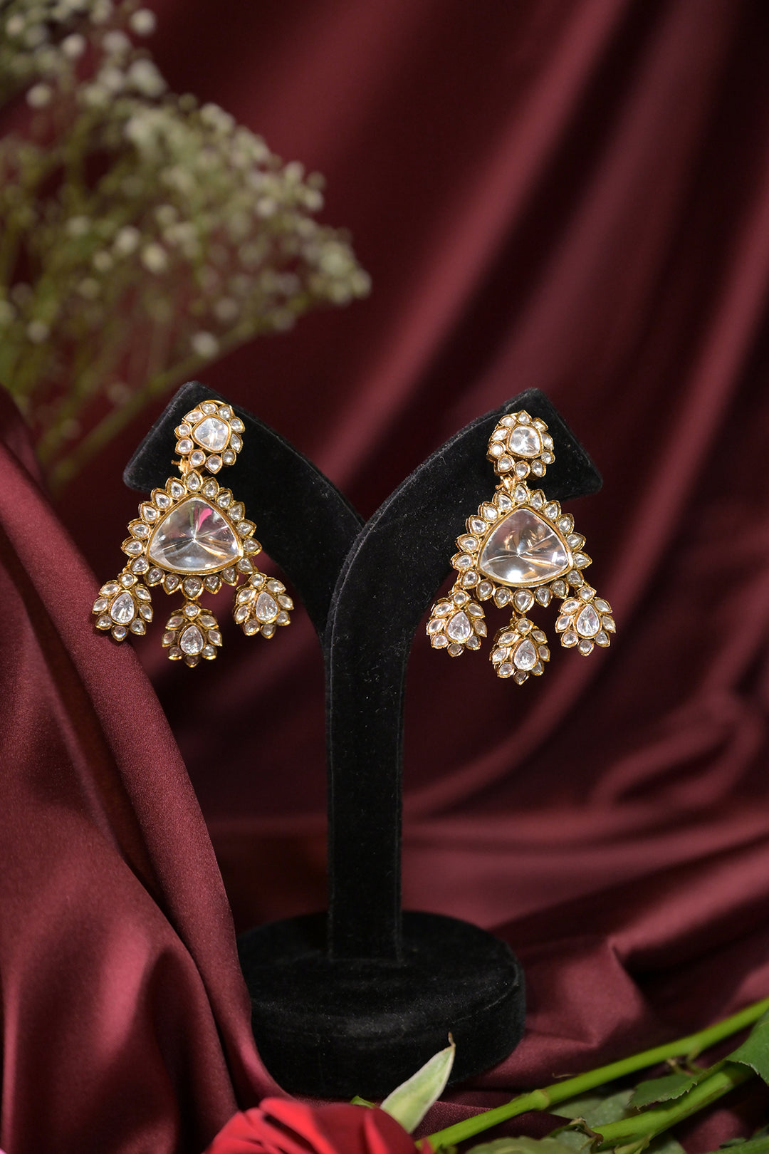 Noorani Antique Polki Pendant Sangeet Necklace