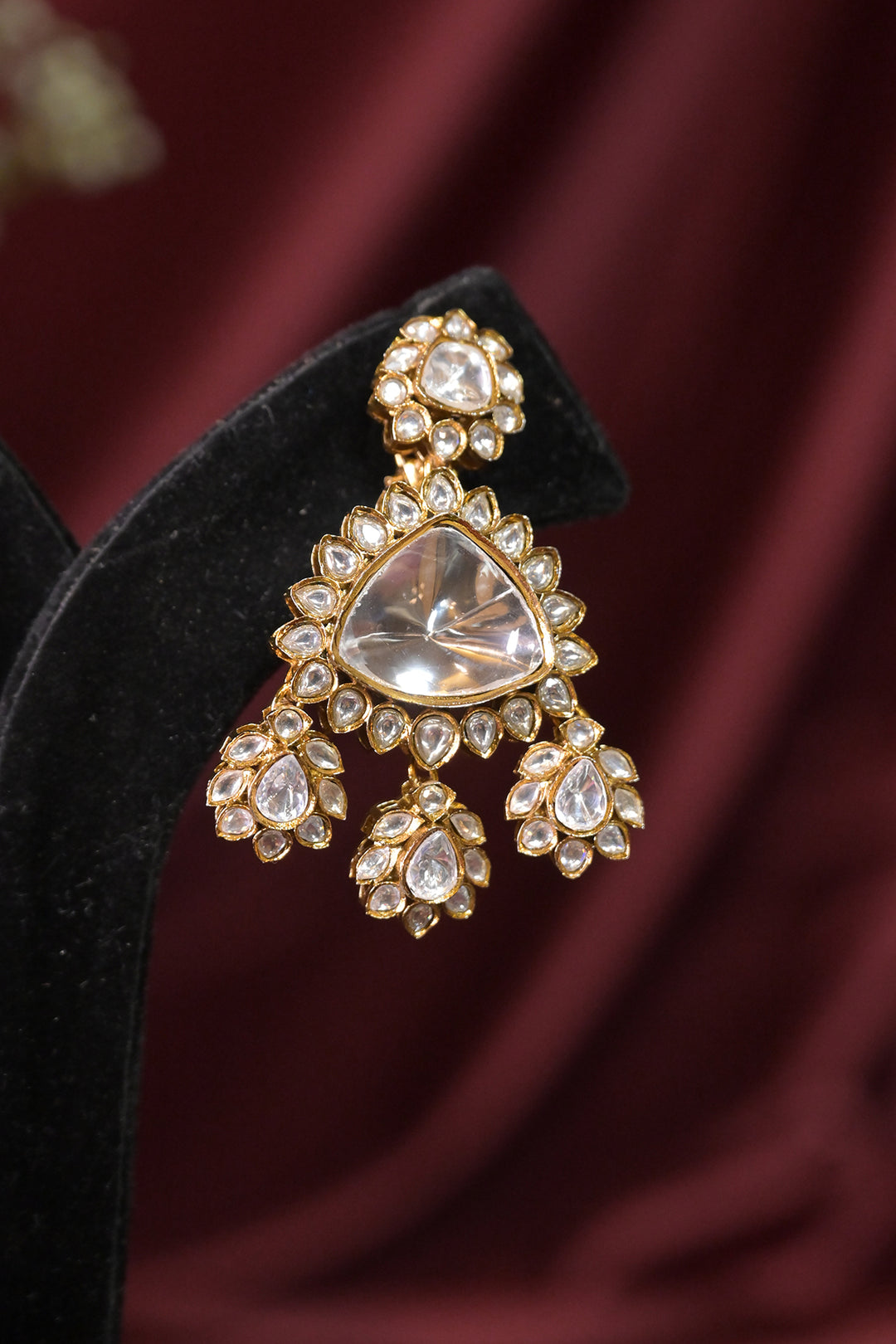 Noorani Antique Polki Pendant Sangeet Necklace