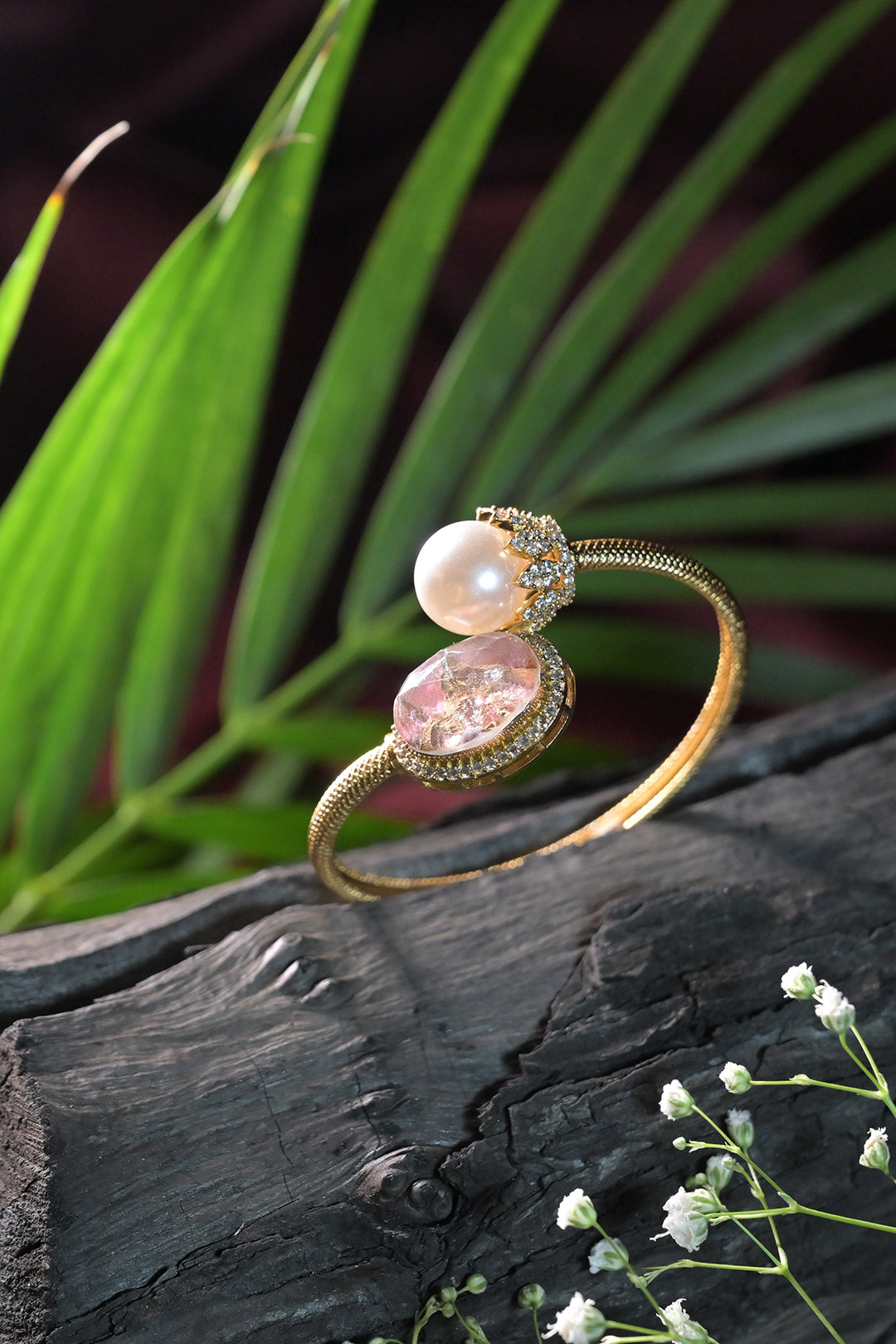 Murlidhar Stone Gold Bracelet