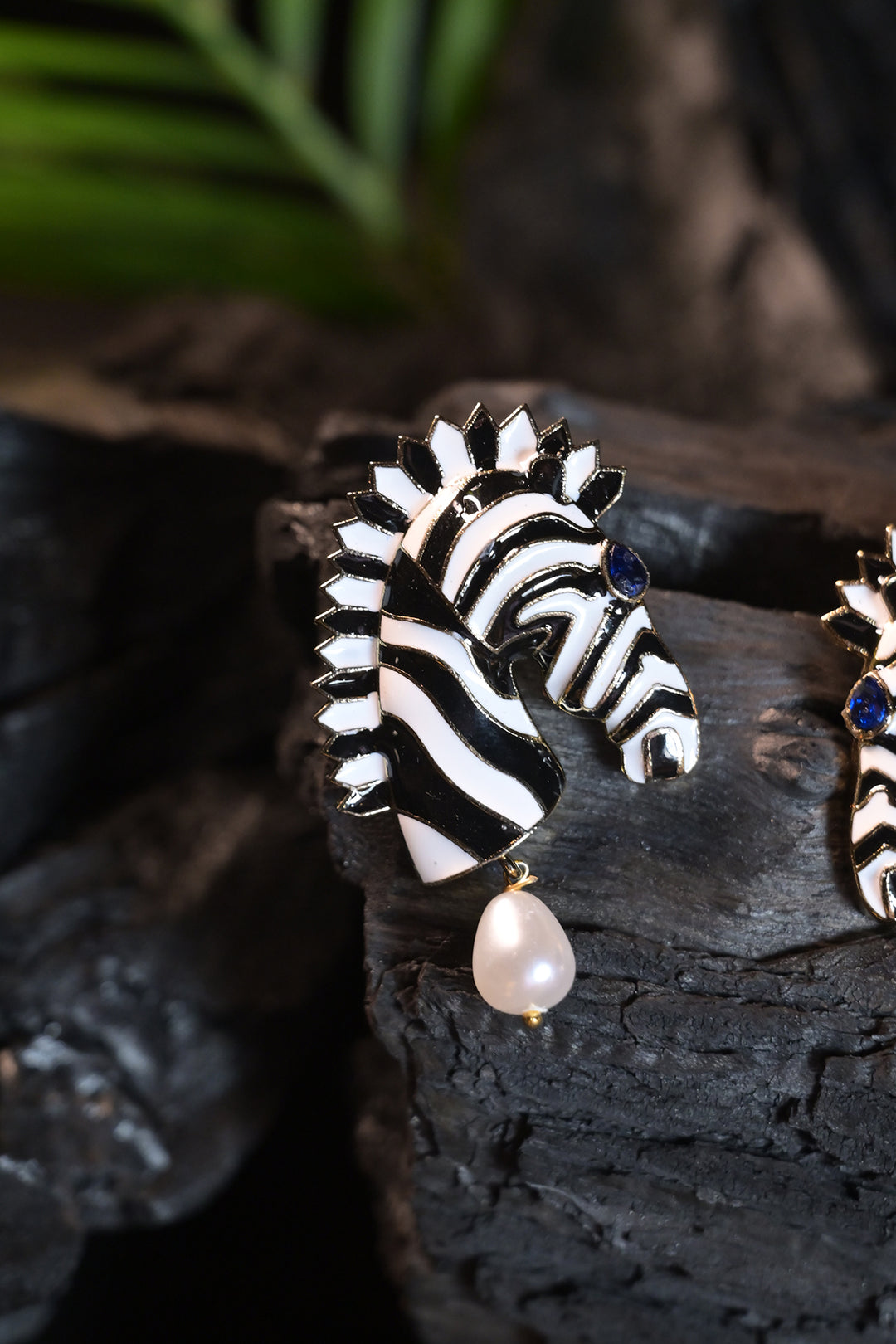 Zebra Minimalist Studs Earrings
